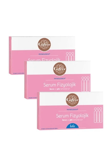 Gifrer Serum Fizyolojik 5 Ml 10 Flakon 3'Lü PAKET (SKT:06/2028) ürün görseli 1