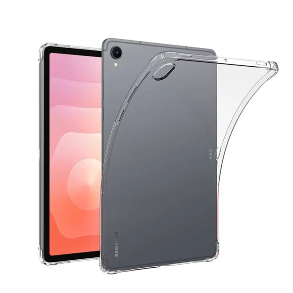 Samsung Galaxy Tab S11 Uyumlu Şeffaf Silikon Kılıf  Anti-Shock Darbe Emici Koruma ürün görseli 1