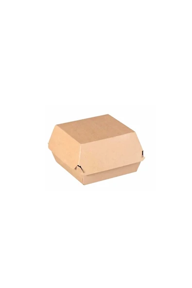 Murty99 Natural Kraft Hamburger Kutusu 12x12x9 Cm 100 Adet ürün görseli 1