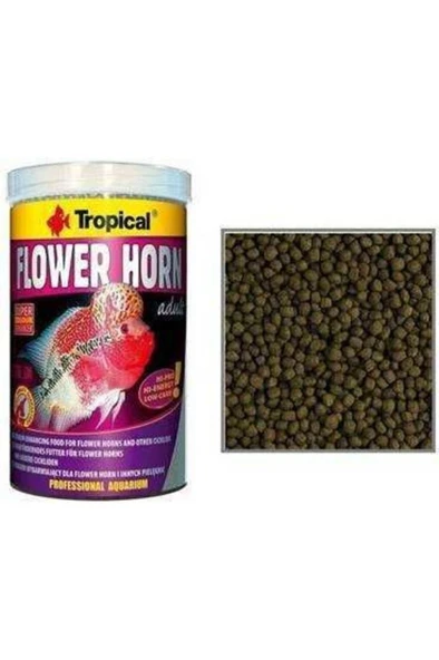 Tropical Flower Horn Adult Pellet 1000ml/380gr Skt: 10/2028 ürün görseli 1
