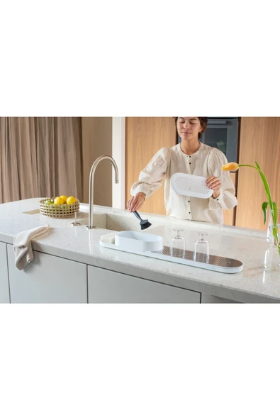 Brabantia SINKSTYLE FRESH WHITE LAVABO TEZGAH DÜZENLEYİCİ VE KURUTMA TEPSİSİ ürün görseli 1