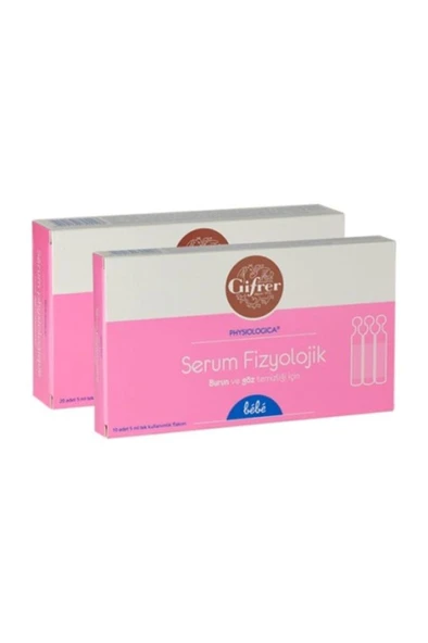 Gifrer Serum Fizyolojik 5 Ml 10 Flakon 2'Li PAKET (SKT:06/2028) ürün görseli 1