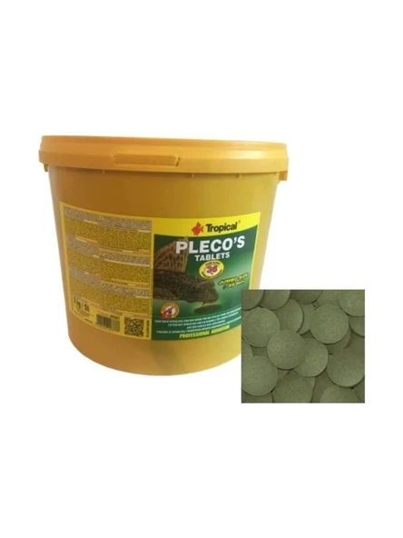 Tropical Plecos Tablets 100gr (Açık) Vatoz Yemi Orjinal Kovasından alınarak Gönderilir Skt: 10/2028 ürün görseli 1