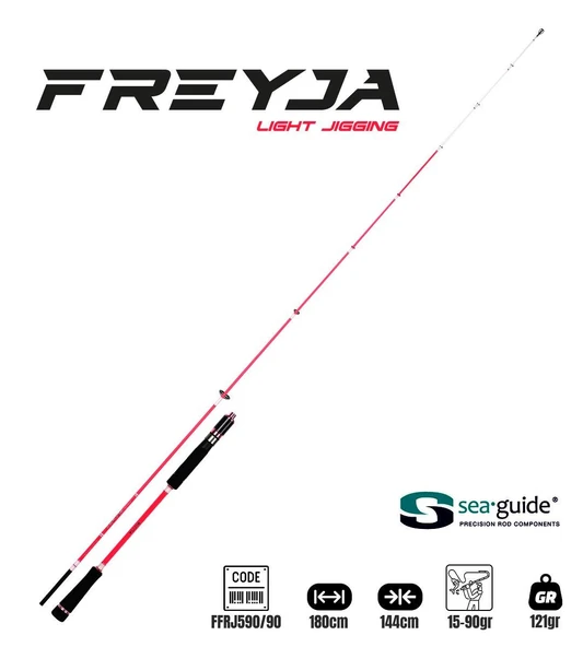 Fujin Freyja Light Jigging 180cm 15-90gr Jig Kamış ürün görseli 1