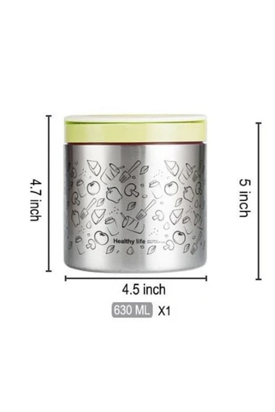 Tantitoni 630 ml, Yemek Termosu, Sefer Tası, Lunch Box, İçi Dışı Çelik, TT6569Y630Y ürün görseli 1