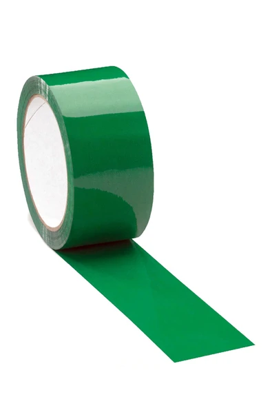 Renkli (Yeşil) Koli Bandı 45x100 Metre 6 Adet 1 Paket ürün görseli 1