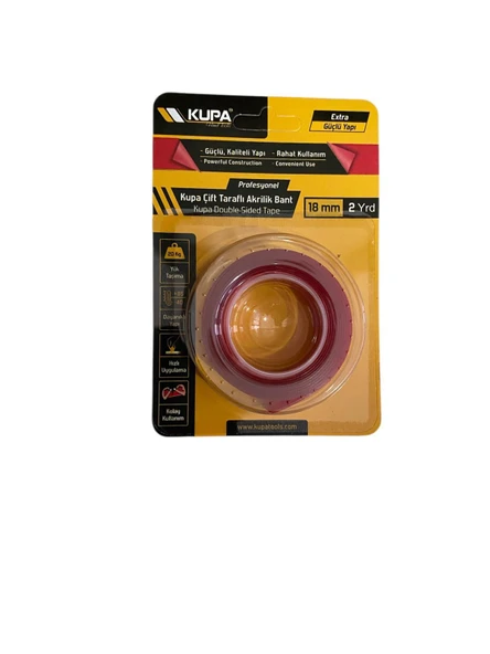 KUPA 18 MM*2 METRE ÇİFT TARAFLI SİLİKONİZE BANT ürün görseli 1