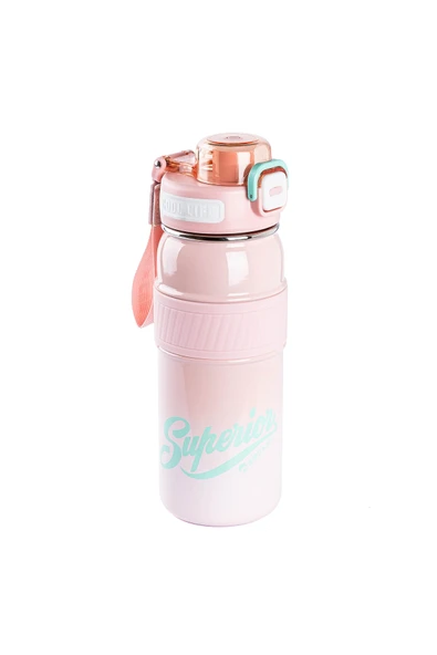 DKADI TNT-OKADI SUPERIOR PİPETLİ PEMBE PASLANMAZ ÇELİK TERMOS 750ML ürün görseli 1