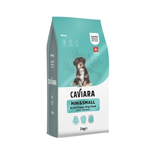 Caviara Somonlu Mini Küçük Irk Yavru Köpek Maması 2 Kg ürün görseli 1