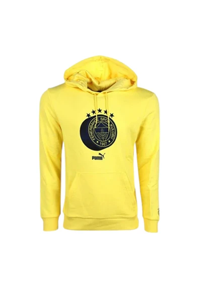 PUMA FENERBAHÇE LOGO SARI JR ÇOCUK SWEAT ürün görseli 1