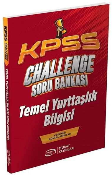 Murat KPSS Temel Yurttaşlık Bilgisi Vatandaşlık CHALLENGE Soru Bankası Çözümlü Murat Yayınları ürün görseli 1