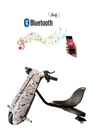 Citymate Drift Car Elektrikli Kaykay Bluetooth Dirift Kar Hoverboard Scooter Ledli Bluetoothlu D30 ürün görseli 1
