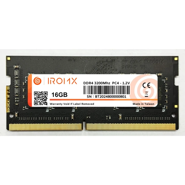 IROMX 16GB 3200Mhz DDR4 Samsung CHIP Notebook RAM 16GB DDR4 Ram ürün görseli 1