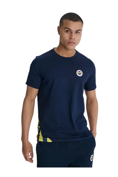 ERKEK TRIBUN ÇUBUKLU DETAYLI TSHIRT ürün görseli 1