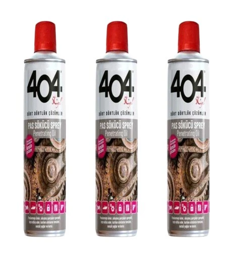 404 Pas Sökücü 400 ml Sprey 3 Adet ürün görseli 1