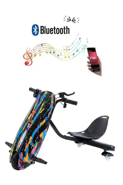 Citymate Drift Car Elektrikli Kaykay Bluetooth Dirift Kar Hoverboard Scooter Ledli Bluetoothlu D33 ürün görseli 1