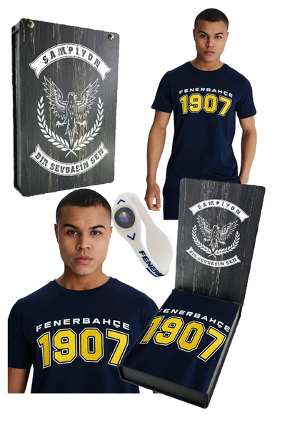 FENERBAHÇE ERKEK KOLEJ 1907 TSHİRT LAZER+BİLEKLİK HEDİYELİK KUTU ürün görseli 1