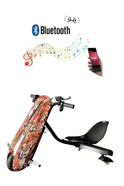 Citymate Drift Car Elektrikli Kaykay Bluetooth Dirift Kar Hoverboard Scooter Ledli Bluetoothlu D34 ürün görseli 1
