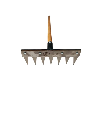 ADER CR250 7 Dişli Ot Yolma Çelik Tırmık Çapası CK-75 Bıçak Çeliği ürün görseli 1
