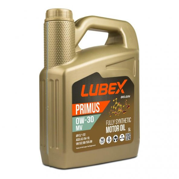 Lubex Primus MV 0W-30 5 Lt Tam Sentetik Motor Yağı ürün görseli 1