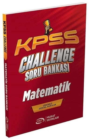 Murat KPSS Matematik CHALLENGE Soru Bankası Çözümlü Murat Yayınları ürün görseli 1