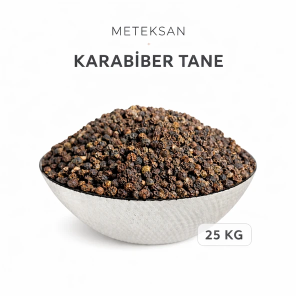 Meteksan Karabiber Tane 25 Kg - Gıda Tipi - İthal ürün görseli 1