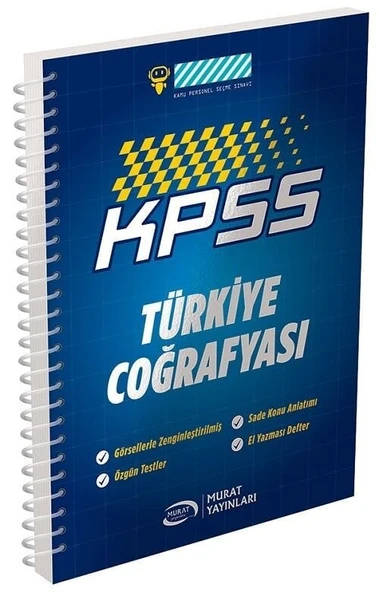 Murat KPSS Türkiye Coğrafyası Defteri Murat Yayınları ürün görseli 1