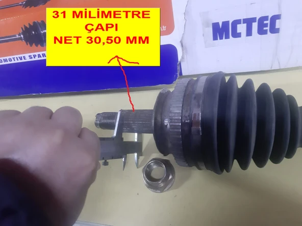Renault Master I Opel Movano I  En Eski model Ön Aks Kafası sağ ve sol aynıdır bir adet fiyatıdır Dış Freze 31 markası Master II ye uymaz  çin malı Motortec ürün görseli 1
