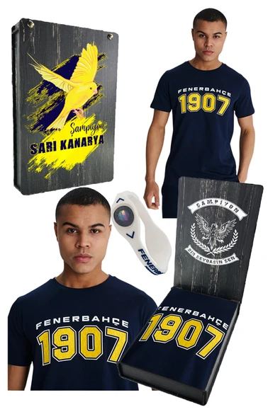 FENERBAHÇE ERKEK KOLEJ 1907 TSHİRT UV+BİLEKLİK HEDİYELİK KUTU ürün görseli 1