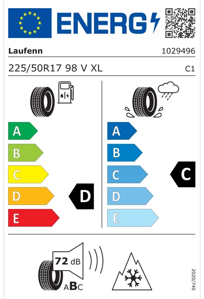 Laufenn i Fit+ LW31 225/50R17 98V XL M+S 3PMSF Oto Kış Lastiği (Üretim Yılı:2025) ürün görseli 1