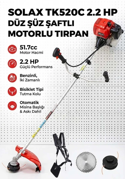 PTTAVM: Solax TK520C 2.2 Hp Düz Şaftlı Yan Tırpan