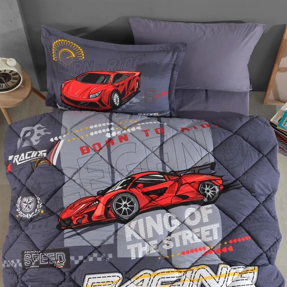 Clasy Ranforce Tek Kişilik Yorgan Seti Racing Team ürün görseli 1