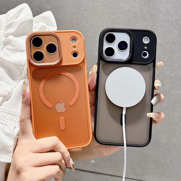 FitCase iPhone 17 Pro Kılıf Soft Mat Magsafe Kapak - Resim 3