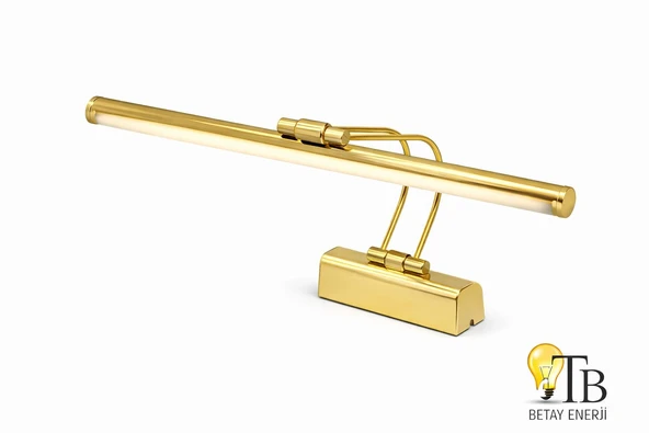 Flüt Aplik LED Aydınlatma Gold (Ayna & Tablo Üstü) 6500 k beyaz ışık ürün görseli 1