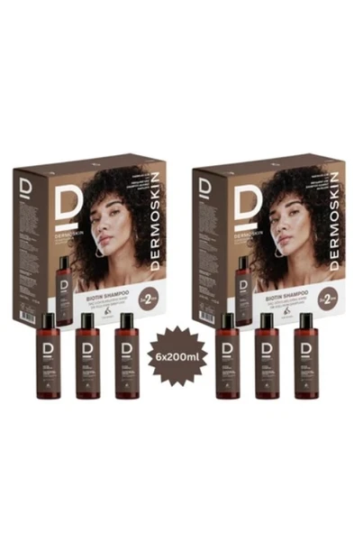 Dermoskin Biotin Şampuan 3 Al 2 Öde Kadın 200 Ml 2'Li PAKET ürün görseli 1