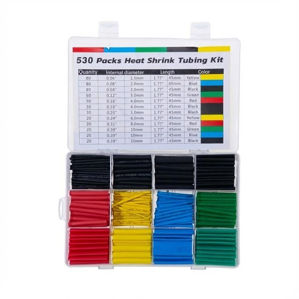 Kablo Koruyucu 530 Parça Makaron Set - Resim 2