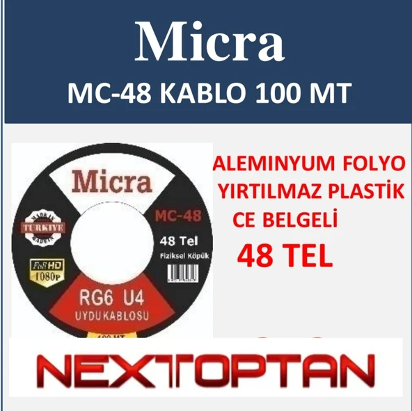 ANTEN KABLOSU 100 MT MİCRA 48 TEL ürün görseli 1