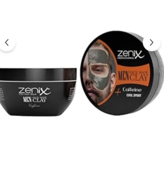 Zenix Men Clay Face Mask Caffeine Kafeinli Kil Maskesi 350 gr ürün görseli 1