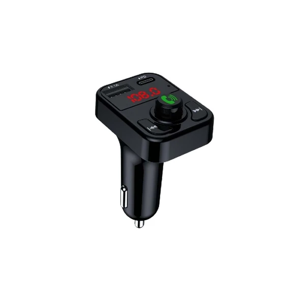 Periboia QC 3.1A USB & PD /TF FM Transmitter ürün görseli 1