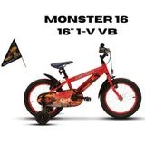 16 CARRARO MONSTER 16 220H 1-V VB KIRMIZI-GRI-SIYAH R3 ürün görseli 1
