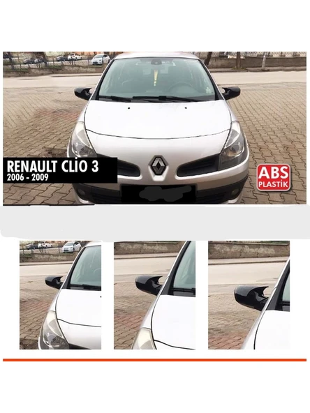renault clio 3 2006-2009 uyumlu batman-yarasa ayna kapağı ürün görseli 1