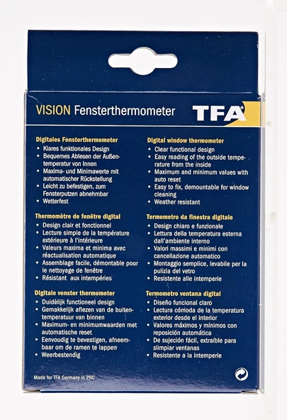 TFA 30.1025 Vision Dış Pencere Termometresi - Resim 6