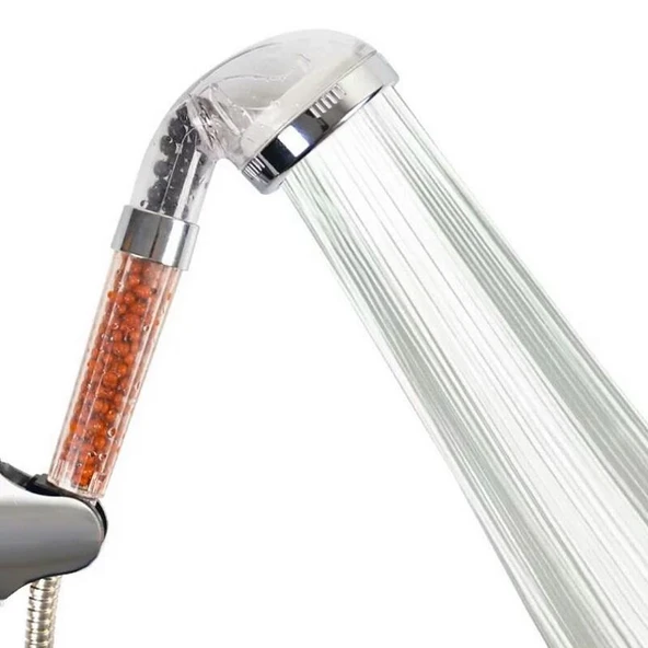 Su Arıtmalı Duş Başlığı Tasarruflu Boncuklu Banyo Duş Başlığı - Resim 3