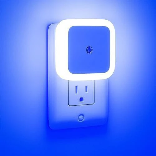 Fotoselli Led Gece Lambası, Mavi Renk  Gece Otomatik Yanar Sabah Otomatik Söner, Gece Lambası, 1 Watt Mavi Renk Led Gece Lambası ürün görseli 1