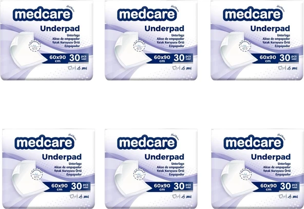 Medcare Yatak Koruyucu 30 Lu 6 Paket 60x90 180 Adet ürün görseli 1