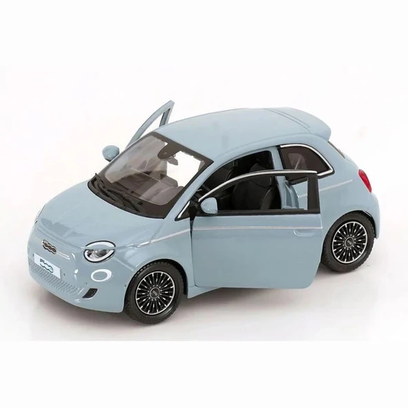 Bburago Fiat 500e (2023) Celeste 1/24 Model Araba - Resim 3