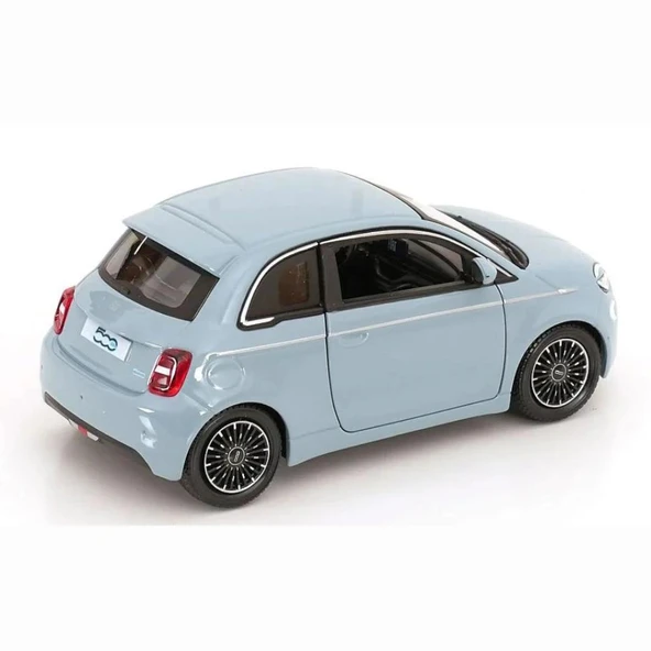Bburago Fiat 500e (2023) Celeste 1/24 Model Araba - Resim 2