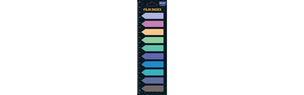 KRAF Şeffaf Ok Film Index (PP) 10 Renk 200 Yaprak 12x44mm ürün görseli 1