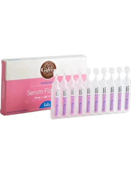 Gifrer Serum Fizyolojik 5 Ml 10 Flakon 6'Lı PAKET (SKT:06/2028) ürün görseli 1