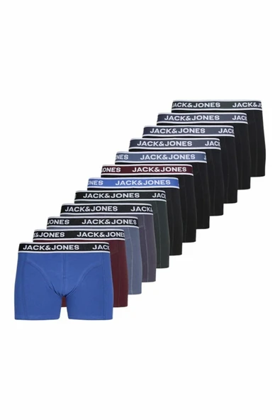 Jack Jones Troy Solıd 12 Li Paket Erkek Boxer 12295194 ürün görseli 1